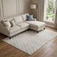 8' X 10' Taupe And Beige Geometric Washable Area Rug With UV Protection