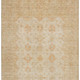 5' X 8' Beige And Copper Oriental Washable Area Rug With UV Protection