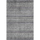 3' X 5' Gray And Silver Striped Washable Area Rug With UV Protection