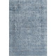 3' X 5' Blue And Gray Oriental Washable Area Rug With UV Protection