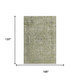 10' X 14' Sage And Gray Oriental Washable Area Rug With UV Protection