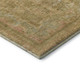 9' X 12' Coral And Beige Floral Medallion Washable Area Rug With UV Protection