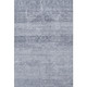 5' X 8' Denim Blue And Sky Blue Oriental Washable Area Rug With UV Protection