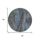 8' Blue Charcoal And Gray Abstract Washable Round Rug With UV Protection
