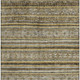 3' X 5' Brown Beige And Gray Striped Washable Area Rug With UV Protection