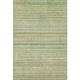 5' X 8' Green Gold And Beige Striped Washable Area Rug With UV Protection