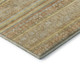 8' X 10' Wheat Beige And Gold Striped Washable Area Rug With UV Protection