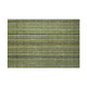 3' X 5' Green Gray And Gold Striped Washable Area Rug With UV Protection