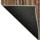 3' X 5' Rust Taupe And Gray Striped Washable Area Rug With UV Protection
