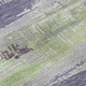 3' X 5' Lavender Green And Ivory Striped Washable Area Rug With UV Protection