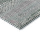 9' X 12' Pale Aqua Sage And Ivory Striped Washable Area Rug With UV Protection
