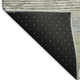 5' X 8' Taupe Blue And Green Striped Washable Area Rug With UV Protection