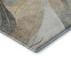 10' X 14' Gray Silver And Coral Abstract Washable Area Rug With UV Protection