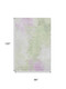 8' X 10' Artichoke Green Ivory And Lavender Abstract Washable Area Rug With UV Protection