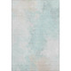 3' X 5' Pale Aqua Gray And Ivory Abstract Washable Area Rug With UV Protection
