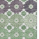 3' X 5' Sage Purple And Ivory Geometric Washable Area Rug With UV Protection