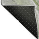 9' X 12' Artichoke Green Gray And Silver Abstract Washable Area Rug With UV Protection