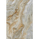 9' X 12' Pewter Tan And Ivory Abstract Washable Area Rug With UV Protection