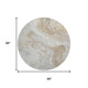 8' Ivory Tan And Beige Abstract Washable Round Rug With UV Protection