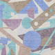 10' X 14' Coffee Purple And Teal Geometric Washable Area Rug With UV Protection