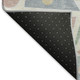 3' X 5' Sky Blue Ivory And Blush Geometric Washable Area Rug With UV Protection