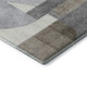 3' X 5' Taupe Ivory And Gray Geometric Washable Area Rug With UV Protection