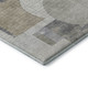 10' X 14' Beige Gray And Silver Geometric Washable Area Rug With UV Protection