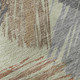 9' X 12' Artichoke Green Copper And Gray Striped Washable Area Rug With UV Protection