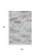 5' X 8' Sage Purple And Ivory Striped Washable Area Rug With UV Protection