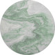 8' Green Gray And Silver Abstract Washable Round Rug With UV Protection