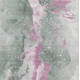 3' X 5' Sage Mauve And Ivory Abstract Washable Area Rug With UV Protection
