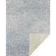 50" X 70" Blue And Beige Abstract Microfiber Plush Throw Blanket