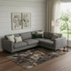 10' X 14' Ivory Beige And Charcoal Animal Print Washable Area Rug With UV Protection
