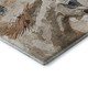 5' X 8' Beige Brown And Charcoal Animal Print Washable Area Rug With UV Protection