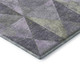 5' X 8' Lavender Fern Green And Ivory Geometric Washable Area Rug With UV Protection