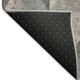 8' X 10' Coffee Teal And Beige Geometric Washable Area Rug With UV Protection
