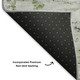 10' X 14' Artichoke Green And Ivory Abstract Washable Area Rug With UV Protection