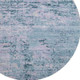 8' Blue And Lavender Abstract Washable Round Rug With UV Protection