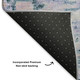 8' X 10' Blue And Lavender Abstract Washable Area Rug With UV Protection