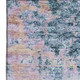 10' X 14' Blue And Lavender Abstract Washable Area Rug With UV Protection
