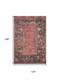 10' X 14' Salmon And Charcoal Oriental Washable Area Rug With UV Protection