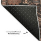 8' X 10' Terra Cotta And Charcoal Oriental Washable Area Rug With UV Protection