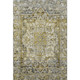 10' X 14' Pewter Gold And Ivory Oriental Washable Area Rug With UV Protection