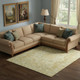 10' X 14' Tan Gold And Ivory Oriental Washable Area Rug With UV Protection