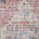 5' X 8' Rust Gray And Gold Oriental Washable Area Rug With UV Protection
