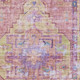 10' X 14' Pink Purple And Blue Oriental Washable Area Rug With UV Protection