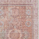 3' X 5' Orange And Gray Oriental Washable Area Rug With UV Protection