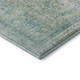 5' X 8' Turquoise And Beige Oriental Washable Area Rug With UV Protection
