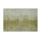 3' X 5' Olive Green And Beige Abstract Washable Area Rug With UV Protection