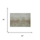 3' X 5' Taupe And Beige Abstract Washable Area Rug With UV Protection